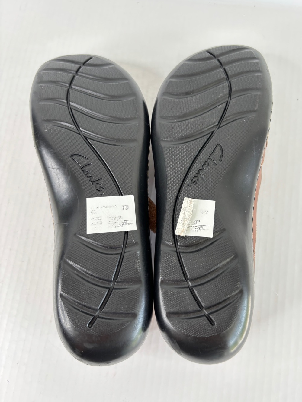 Clarks Ashland Spin Q Slip-On Loafer Mary Jane Womens Comfort Shoe Size 10 Brown - Picture 4 of 11